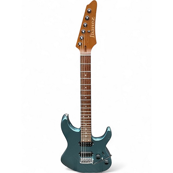 Used Ibanez Az24s2 Metallic Blue Solid Body Electric Guitar