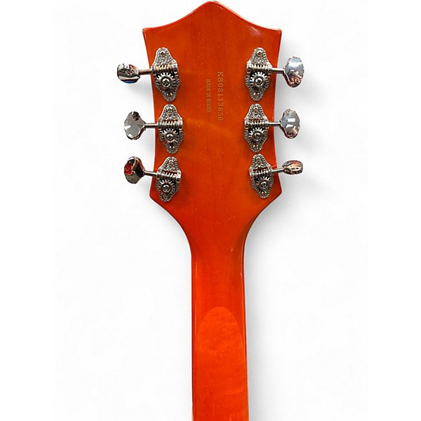 Used 2008 Gretsch Guitars 5120 Limited Edition Jimmy C. Pinstripes Orange Hollow Body Electric Guitar