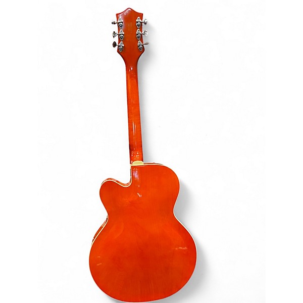 Used 2008 Gretsch Guitars 5120 Limited Edition Jimmy C. Pinstripes Orange Hollow Body Electric Guitar