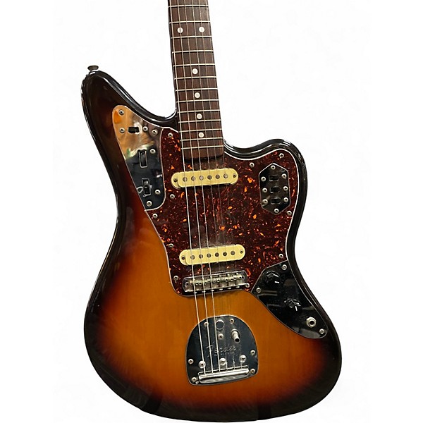 Vintage 1980s Fender JG-66 MIJ Jaguar Sunburst Solid Body Electric Guitar