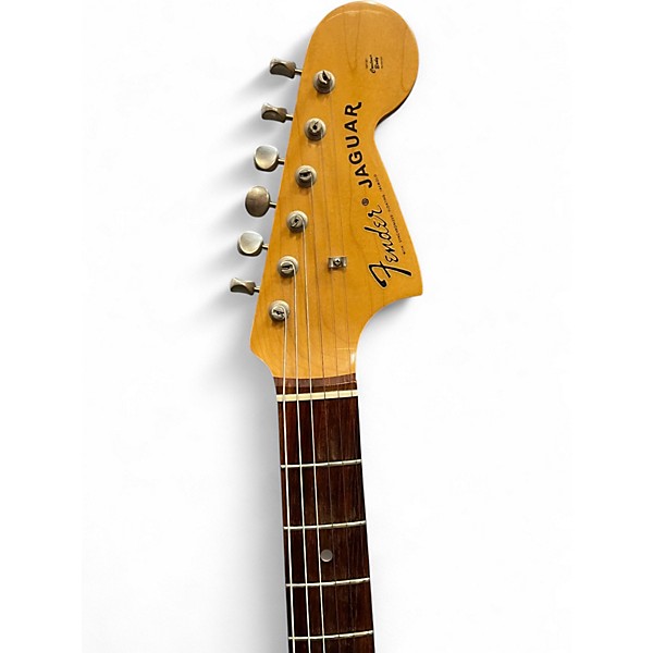 Vintage 1980s Fender JG-66 MIJ Jaguar Sunburst Solid Body Electric Guitar