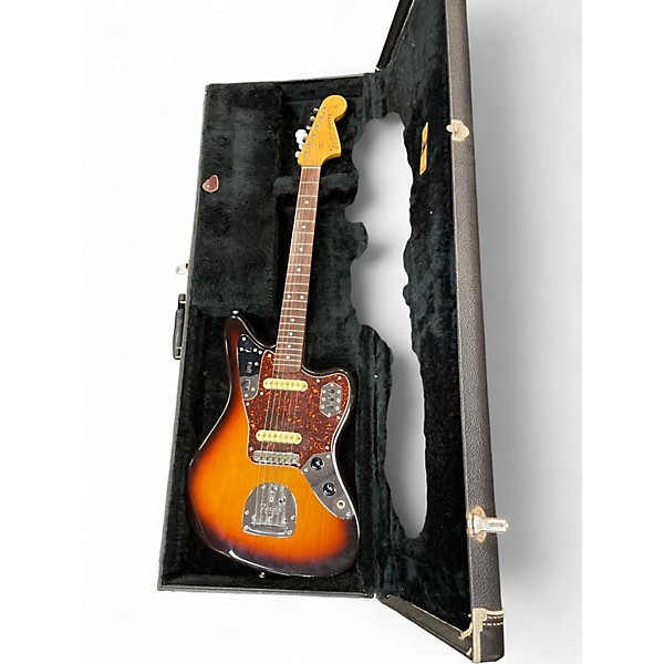 Vintage 1980s Fender JG-66 MIJ Jaguar Sunburst Solid Body Electric Guitar