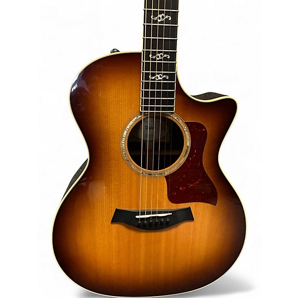 Used Taylor Custom 414ce Sunburst Acoustic Electric Guitar