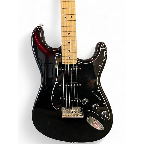 Used Fender American Standard Stratocaster Black Solid Body Electric Guitar