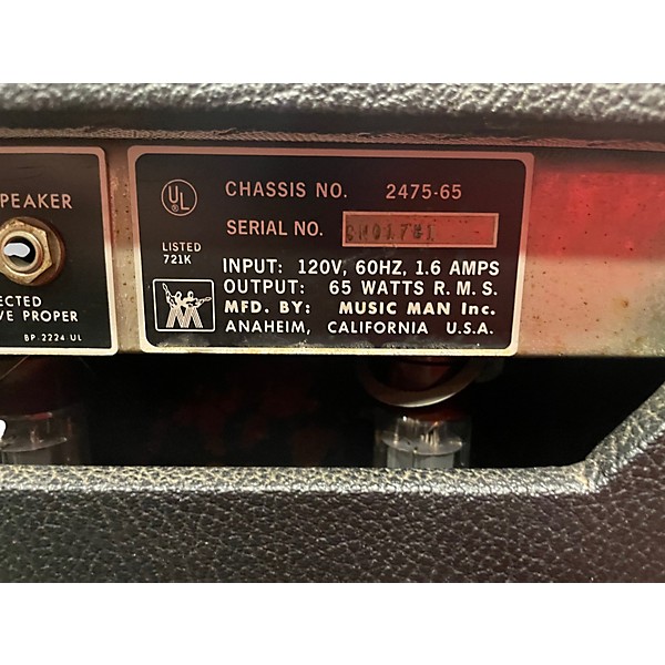 Vintage 1970s Ernie Ball Music Man Sixty-Five Tube Guitar Combo Amp