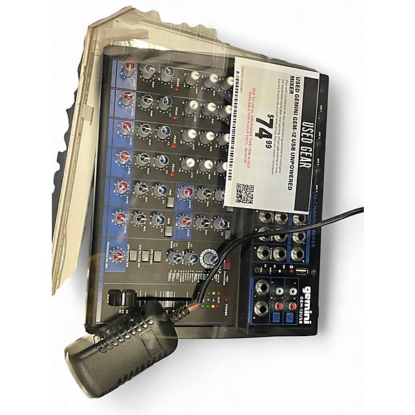 Used Gemini GEM-12 USB Unpowered Mixer