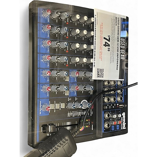 Used Gemini GEM-12 USB Unpowered Mixer