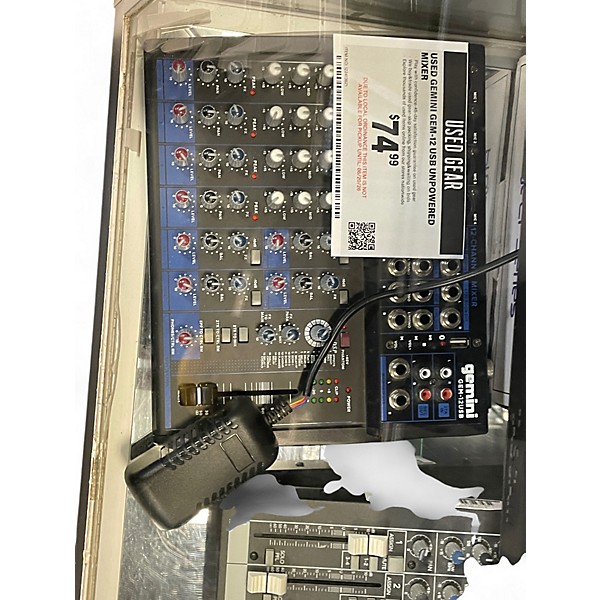 Used Gemini GEM-12 USB Unpowered Mixer