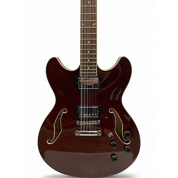 Used Ibanez AS7312 12 String Artcore Cherry Hollow Body Electric Guitar