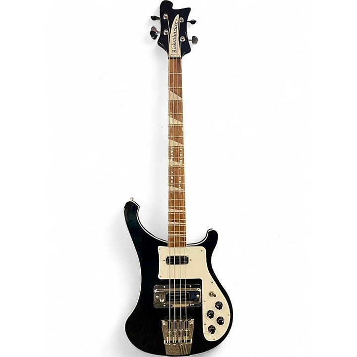 Used 2025 Rickenbacker 4003 Black and White Electric Bass Guitar