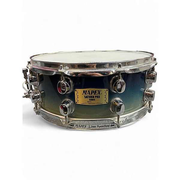 Used Mapex 14in Saturn PRO Snare BLUE FADE Drum