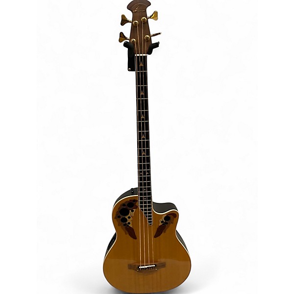 Used Ovation B768 Elite Acoustic Electric Natural Acoustic Bass Guitar