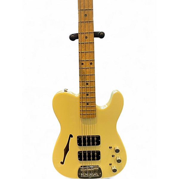Used G&L ASAT Semi-Hollow Bass Vintage White Electric Bass Guitar