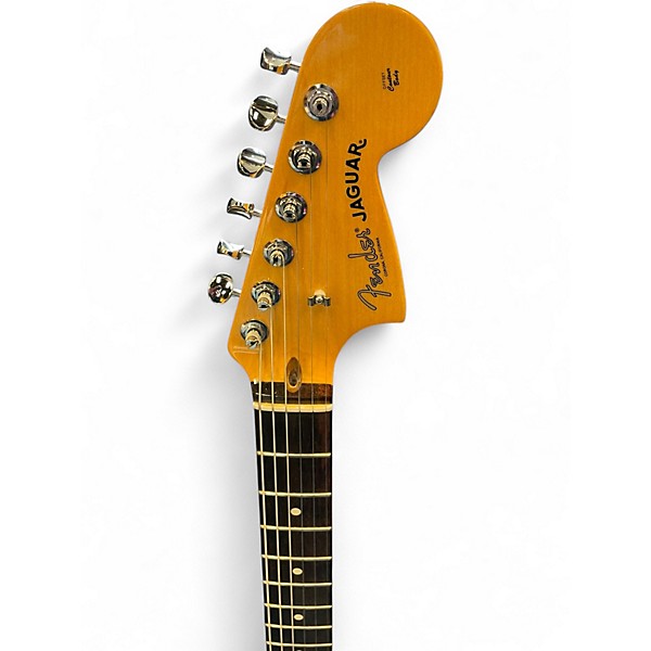 Used Fender American Professional Jaguar Faded Firemist Gold Solid Body Electric Guitar