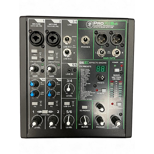Used Mackie PROFX6 V3 Unpowered Mixer