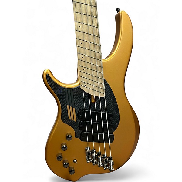 Used Dingwall NG3 5 String Left handed Matte Gold Electric Bass Guitar