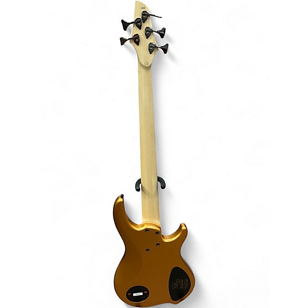 Used Dingwall NG3 5 String Left handed Matte Gold Electric Bass Guitar