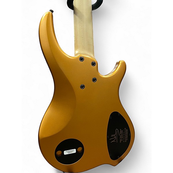 Used Dingwall NG3 5 String Left handed Matte Gold Electric Bass Guitar