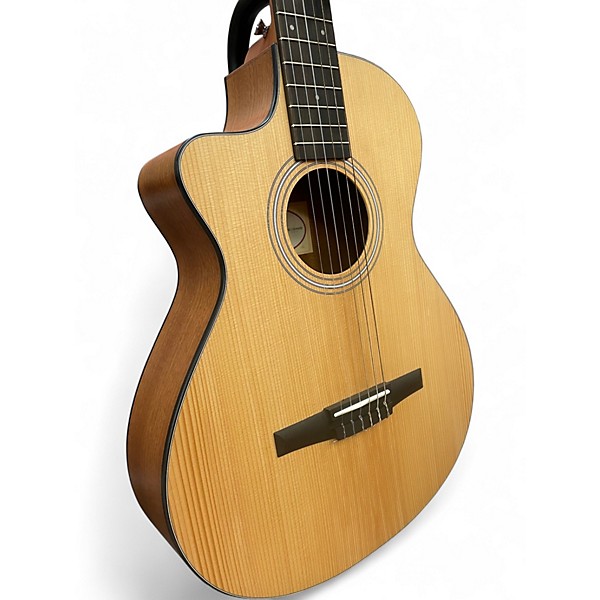 Used Taylor 112CE-N Left handed Natural Nylon String Acoustic Guitar