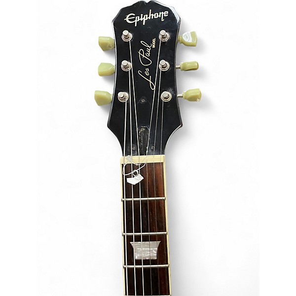 Used 2002 Epiphone MIK Les Paul Standard Cherry Sunburst Solid Body Electric Guitar