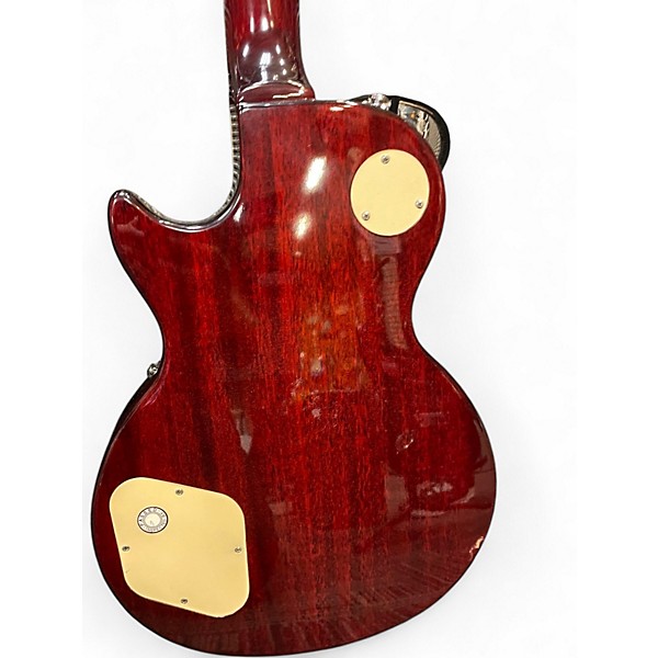 Used 2002 Epiphone MIK Les Paul Standard Cherry Sunburst Solid Body Electric Guitar