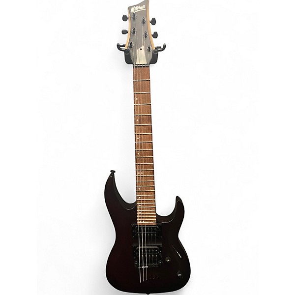 Used Mitchell MM100 Burgundy Solid Body Electric Guitar