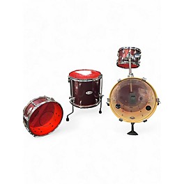 Used Pearl 4 Piece MIDTOWN KIT RED MATALIC Drum Kit