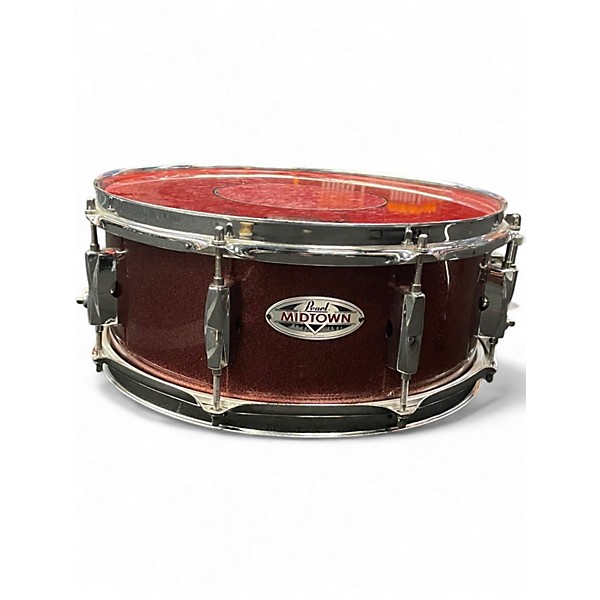 Used Pearl 4 Piece MIDTOWN KIT RED MATALIC Drum Kit