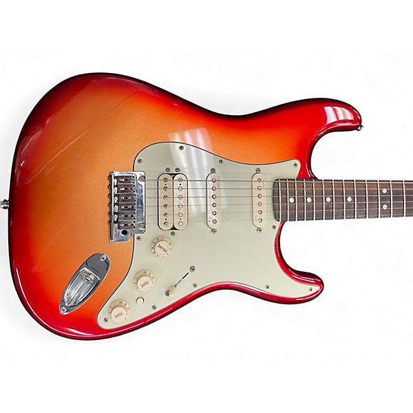 Used Fender American Deluxe Stratocaster mystic sienna burst Solid Body Electric Guitar