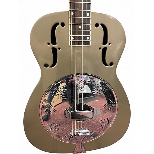 Used Regal RC-2 Duolian GRAY/GREEN Resonator Guitar