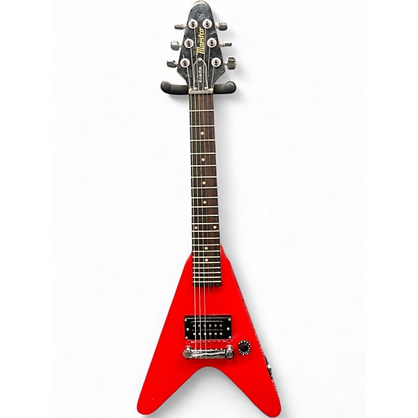 Used Maestro Roadie Mini Flying V Red Solid Body Electric Guitar