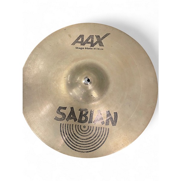 Used SABIAN 14in AAX Stage Hi Hat Pair Cymbal