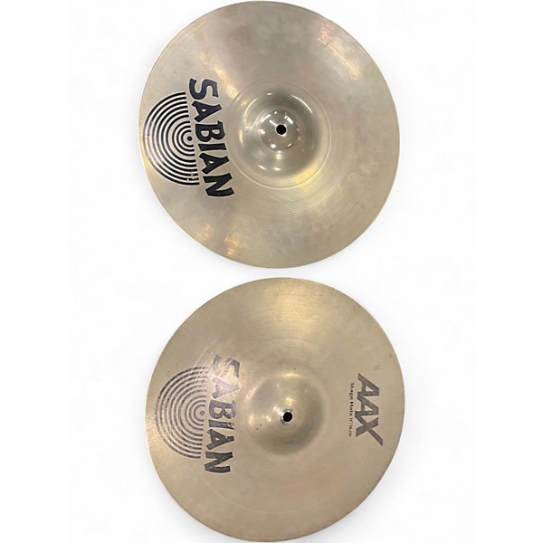 Used SABIAN 14in AAX Stage Hi Hat Pair Cymbal