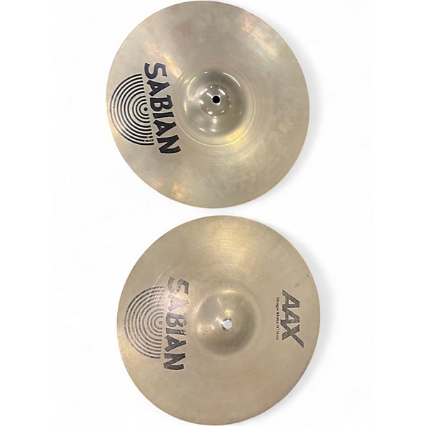 Used SABIAN 14in AAX Stage Hi Hat Pair Cymbal