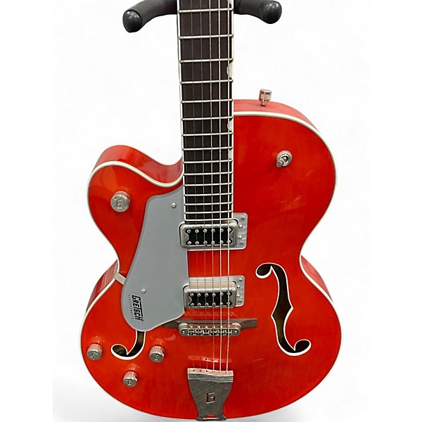 Used Gretsch Guitars G5420T Electromatic Left Handed Orange Hollow Body Electric Guitar