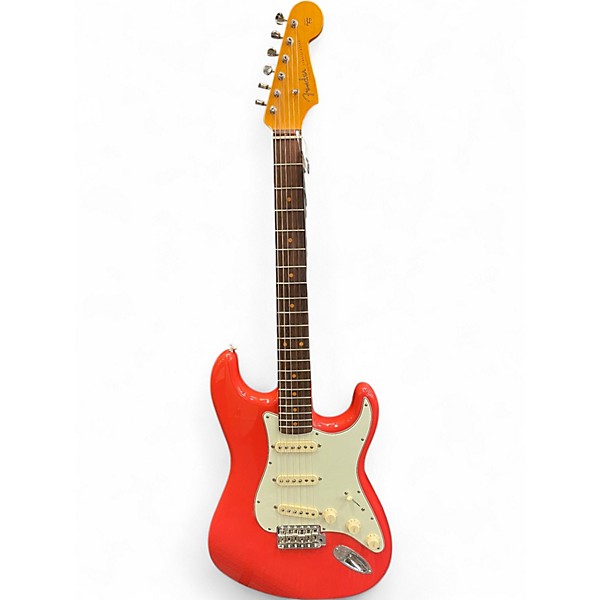 Used Fender American Vintage 1961 Stratocaster Fiesta Red Solid Body Electric Guitar