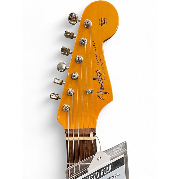 Used Fender American Vintage 1961 Stratocaster Fiesta Red Solid Body Electric Guitar