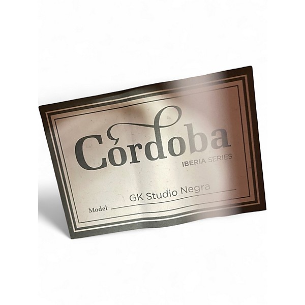 Used Cordoba GK Studio Negra Natural Classical Acoustic Guitar