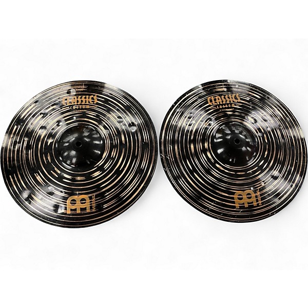 Used MEINL 14in CC14DAH Dark Hi Hat Pair Cymbal