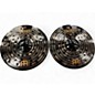 Used MEINL 14in CC14DAH Dark Hi Hat Pair Cymbal thumbnail