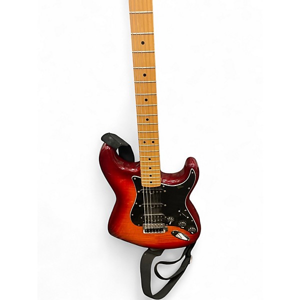 Used Fender STD STRAT HSS PLUS TOP MN ACB burst Solid Body Electric Guitar