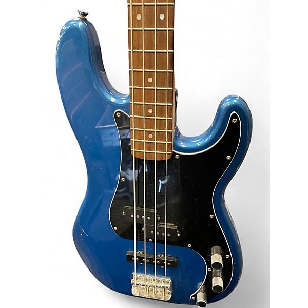 Used Squier Precision Bass Blue Electric Bass Guitar