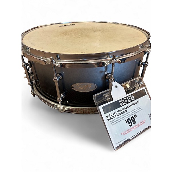 Used SPL 14in 468 SNARE Blue to Black Fade Drum