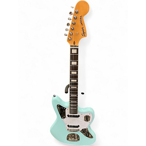 Used Squier JAGUAR BLUE Solid Body Electric Guitar