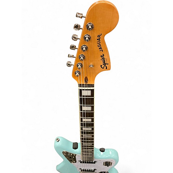 Used Squier JAGUAR BLUE Solid Body Electric Guitar