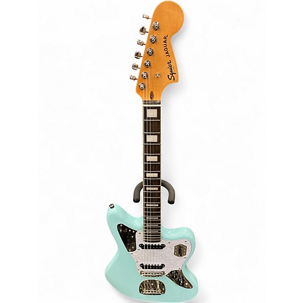 Used Squier JAGUAR BLUE Solid Body Electric Guitar