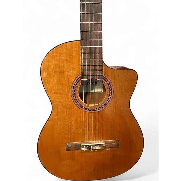 Used Cordoba C5CE natural cedar Classical Acoustic Electric Guitar