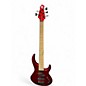 Used MTD KINGSTON LK-5 CHANGED PICKUPS Red Electric Bass Guitar thumbnail
