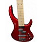 Used MTD KINGSTON LK-5 CHANGED PICKUPS Red Electric Bass Guitar