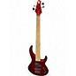 Used MTD KINGSTON LK-5 CHANGED PICKUPS Red Electric Bass Guitar